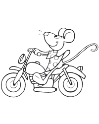 Coloriage a-moto