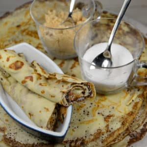 Crêpes prêtes à être dégustées