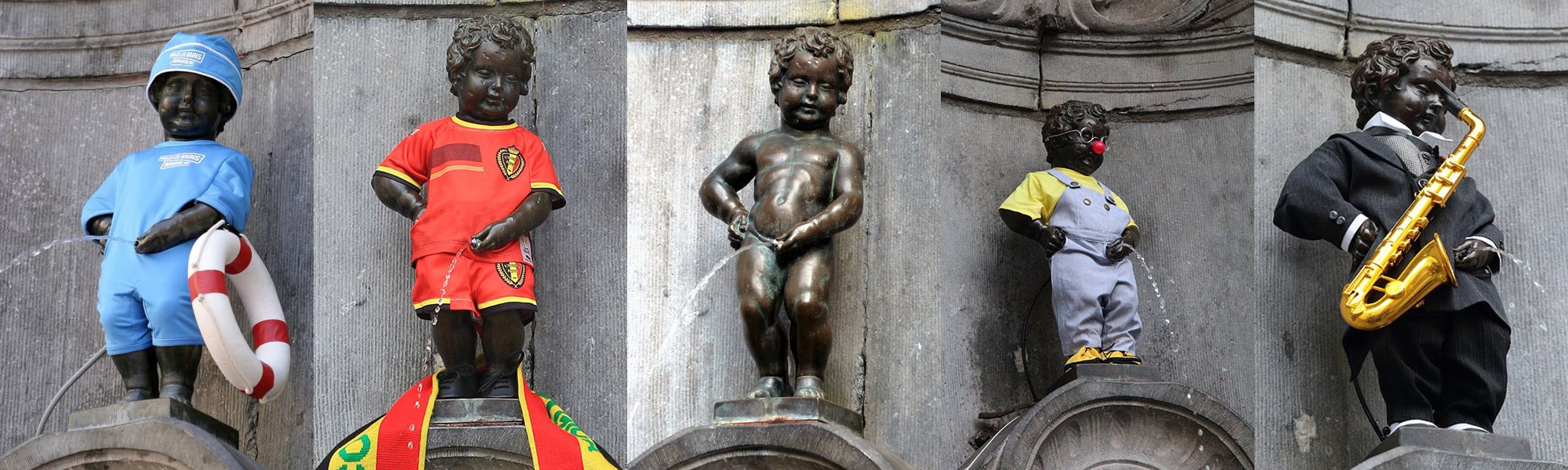 Manneken Pis habillé