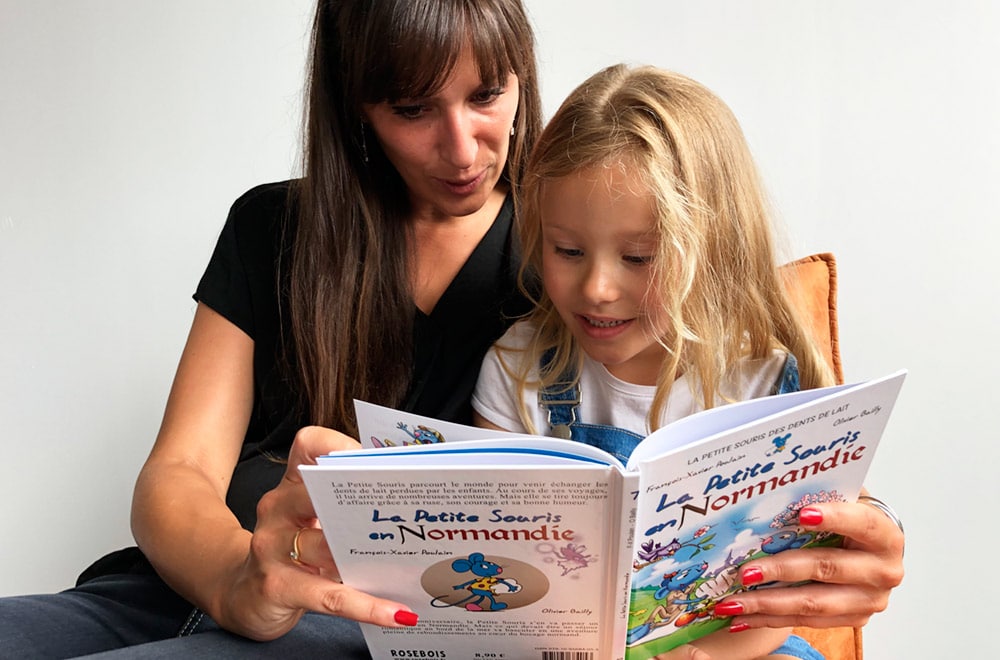 Lecture  Petite histoire pour les enfants. La fillette et la