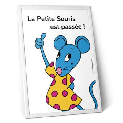 Affiche petite souris à personnaliser