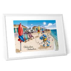 Affiche de la plage de Deauville