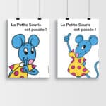 Affiche petite souris personnalisable
