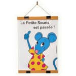 Support pour affiche en bois naturel