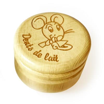 Boite à dent de lait - souris qui fait chut