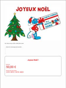 Carte cadeau de Noël pour enfant