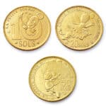 Pièces de 10, 20 et 50 sous