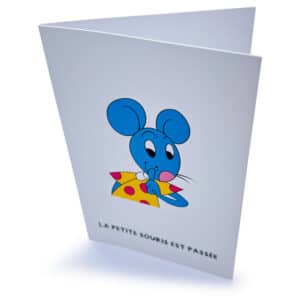 Carte de la Souris avec pièce de 2 sous