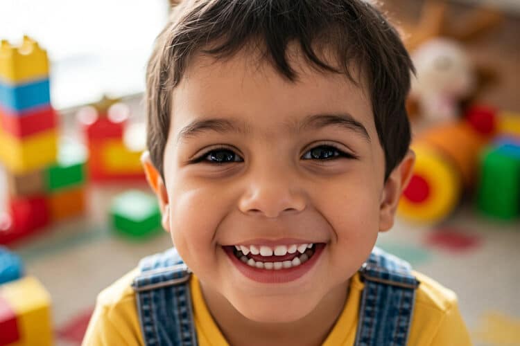 Petit garçon souriant