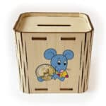 Tirelire en bois de la Petite Souris