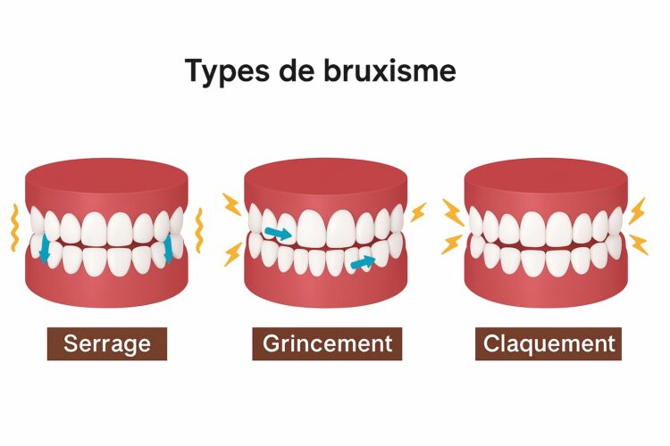 Différents types de bruxisme
