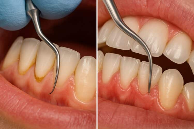 Détartrage supra et sous gingival