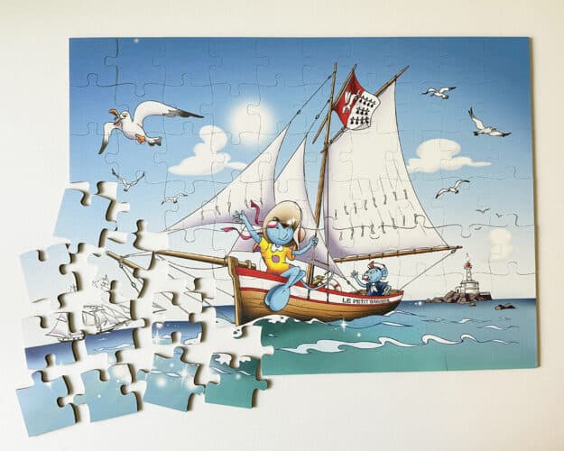 Puzzle en cours d'assemblage