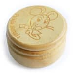 Boîte à dents de lait en buis massif – Grande taille 54 mm