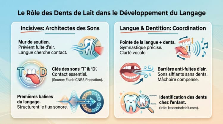 Importance des dents de lait pour le langage